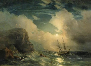 Roca del paisaje marino de Ivan Aivazovsky Pinturas al óleo